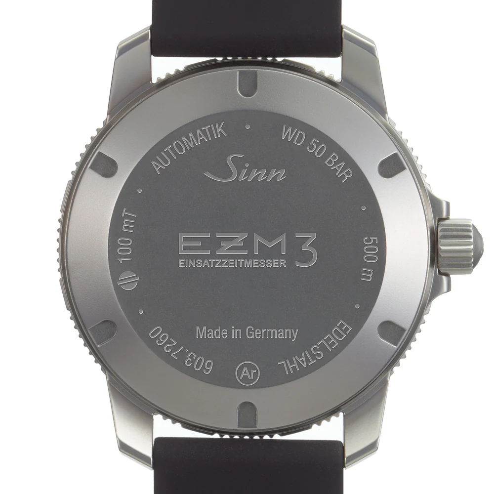 Sinn EZM3 Mission Timer Diver's Watch - High Durability, Anti-Magnetic, Temperature Resistant, DNV Certified Waterproof - Image 5