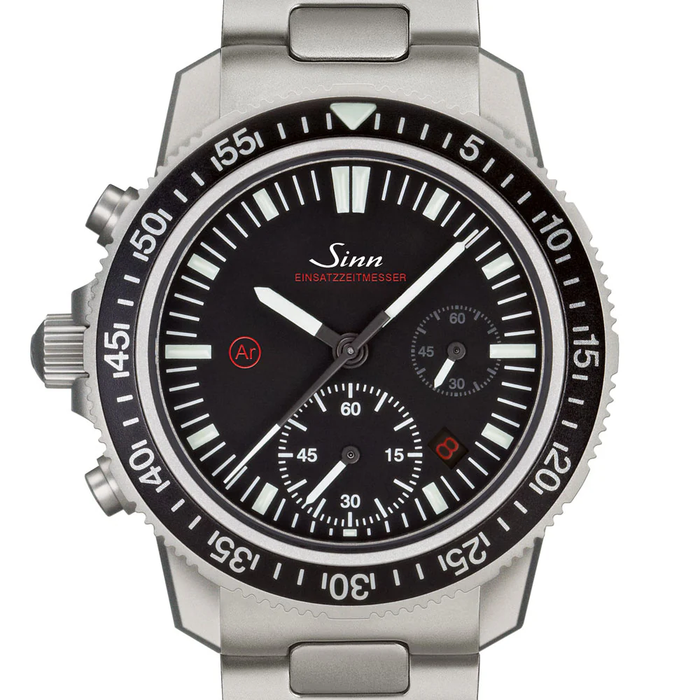 Sinn EZM Series M13.1 Diver's Chronograph Watch - 500m Water Resistance, 60-Minute Timer, DNV Certified - Image 3