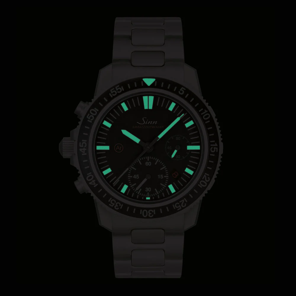 Sinn EZM Series M13.1 Diver's Chronograph Watch - 500m Water Resistance, 60-Minute Timer, DNV Certified - Image 4