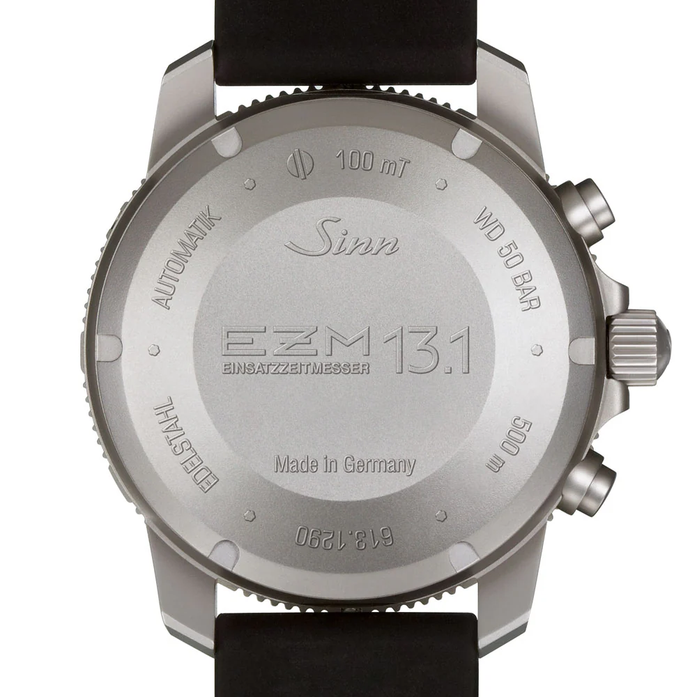 Sinn EZM Series M13.1 Diver's Chronograph Watch - 500m Water Resistance, 60-Minute Timer, DNV Certified - Image 5
