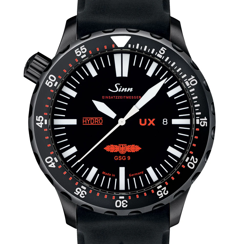 Sinn U-Boat M2B All-Black Diver's Watch with 5000m Water Resistance and Hydro Technology - Image 3