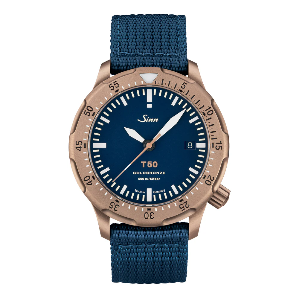 Sinn T50 T50 GOLDBRONZE B Limited Edition Dark Blue Dial Gold Bronze Watch