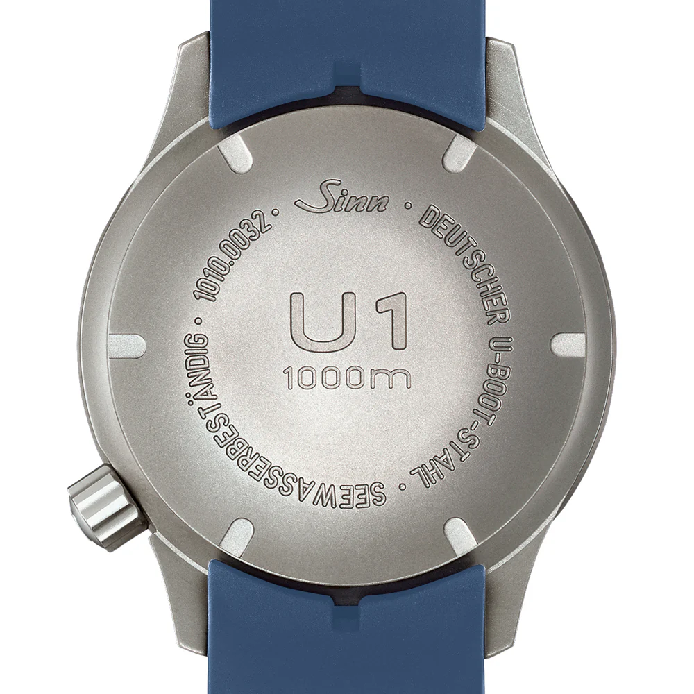 Sinn U1.B.SDR 1000m Waterproof Diver's Watch with Black Bezel and Blue Dial - Image 4