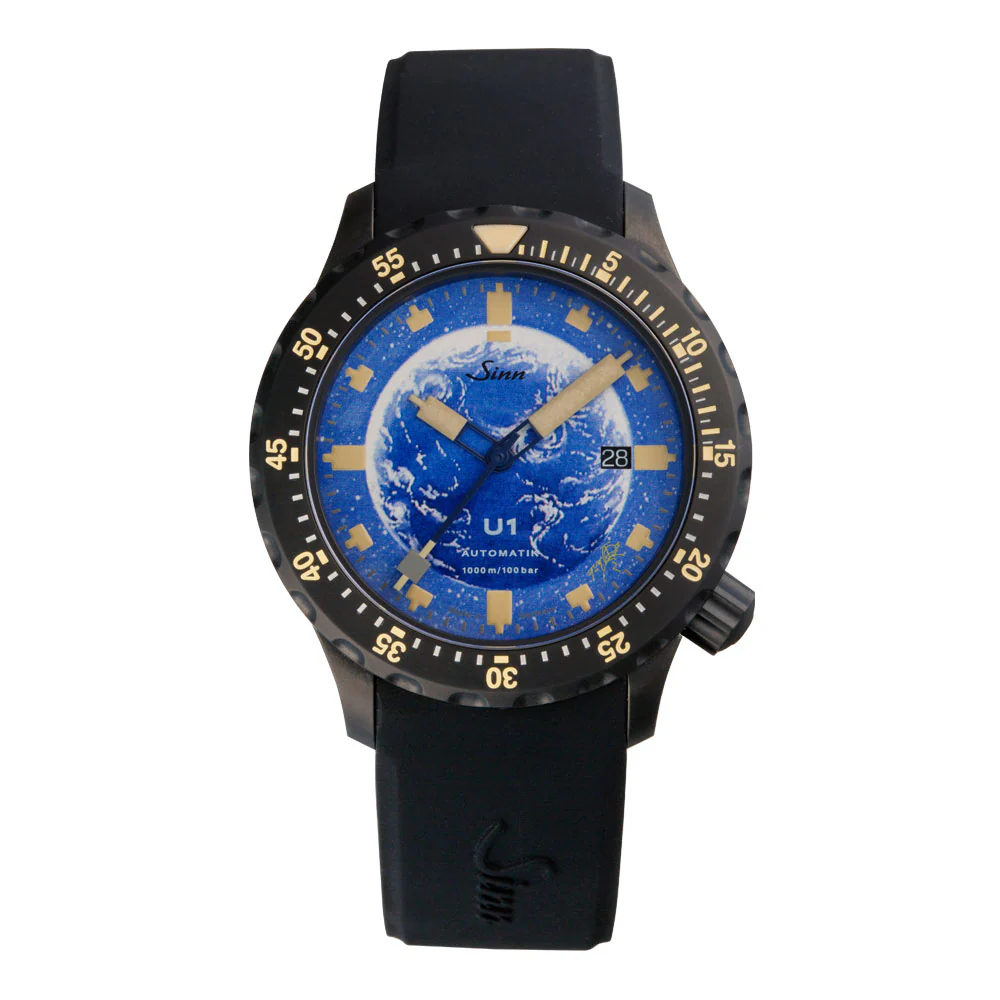 Sinn U1.S.E Limited Edition 80th Anniversary Diver's Watch with 1000m Water Resistance and Original Artwork