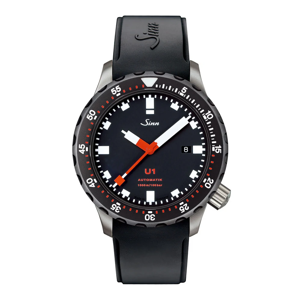 Sinn U1.SDR Dive Watch - Stainless Steel, 1000m Water Resistance, Helium Escape Valve, Unidirectional Bezel