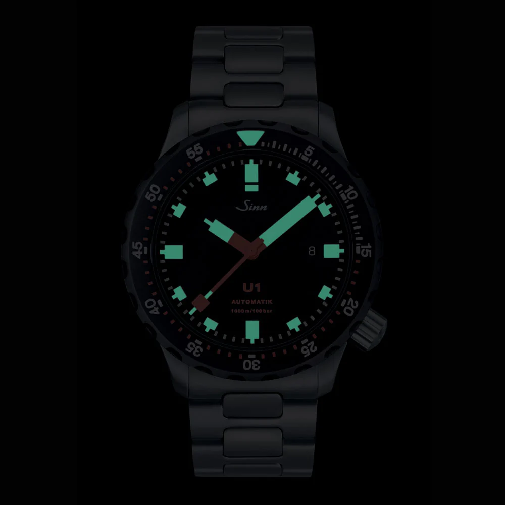Sinn U1.SDR Dive Watch - Stainless Steel, 1000m Water Resistance, Helium Escape Valve, Unidirectional Bezel - Image 4