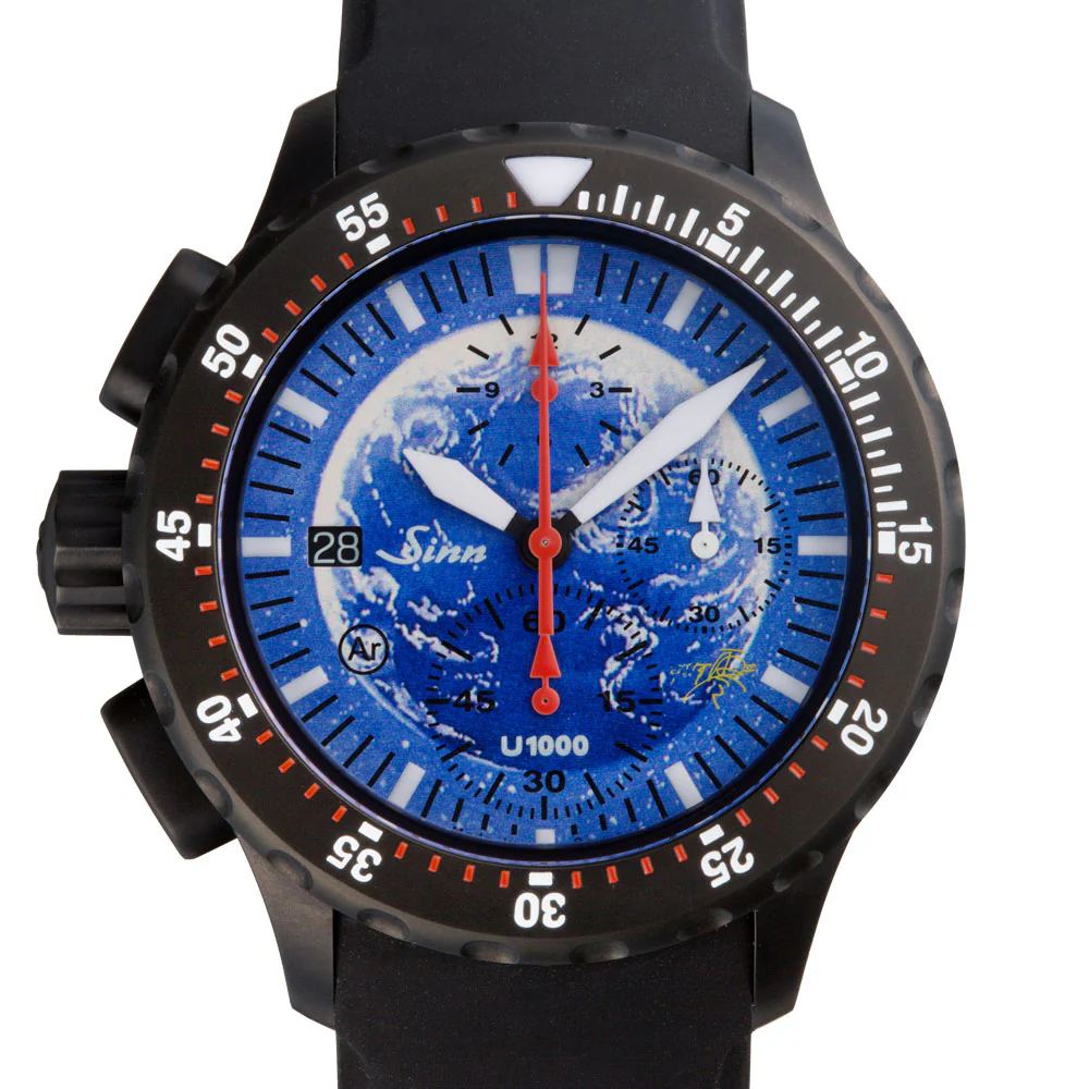 Sinn Limited Edition U1000.S 1000m Diver's Chronograph Watch with Original Artwork by Leiji Matsumoto - Image 2