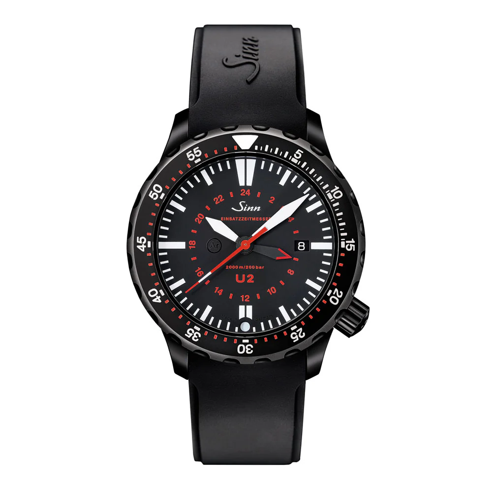 Sinn U2.S Professional Dive Watch with Helium Escape Valve and Anti-Magnetic Features
