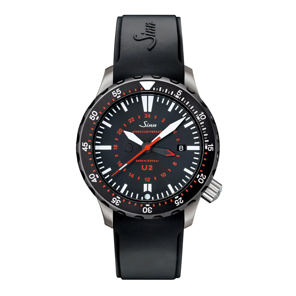 Sinn U2.SDR Diver's Watch - Robust, Water-Resistant, Anti-Magnetic, Swiss Movement
