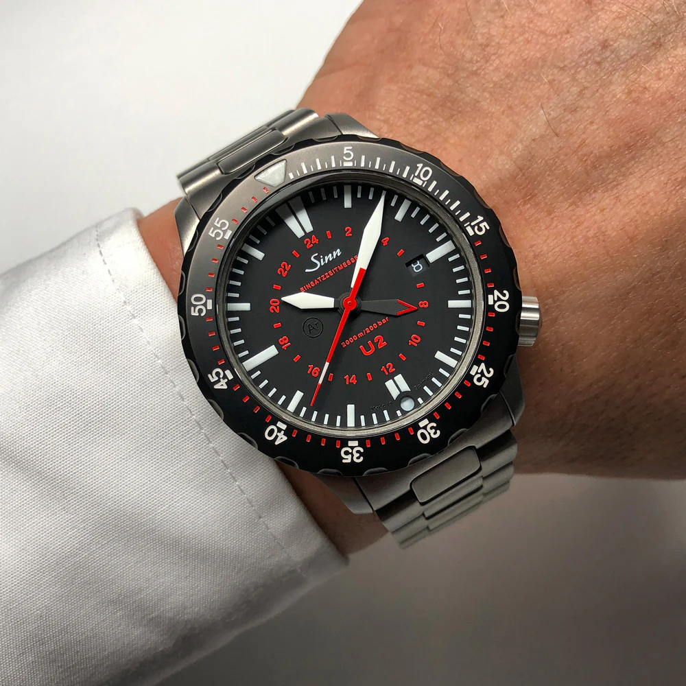 Sinn U2.SDR Diver's Watch - Robust, Water-Resistant, Anti-Magnetic, Swiss Movement - Image 2