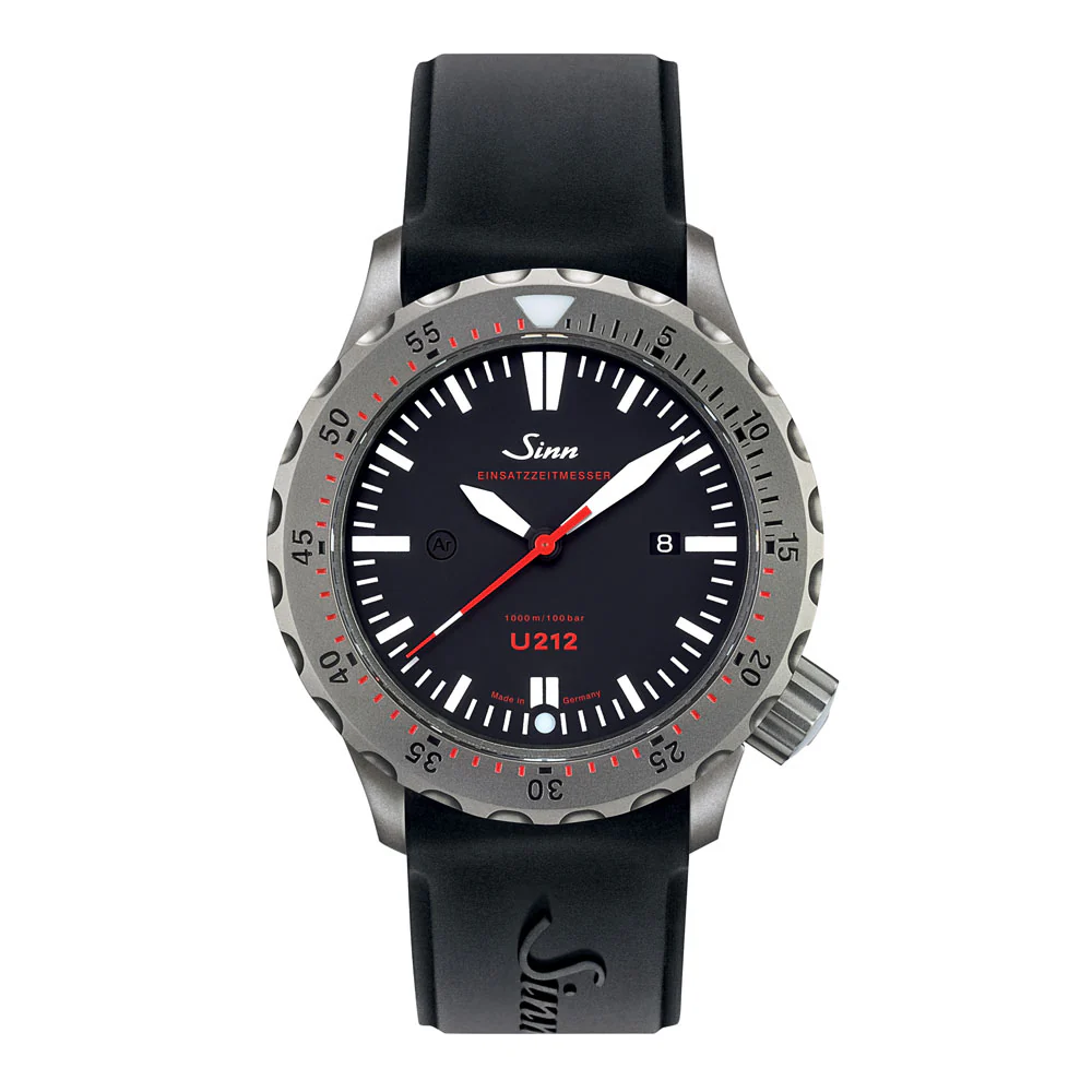 Sinn U212 Diver's Watch - 1000m Water Resistance, Helium Escape Valve, Anti-Magnetic, Robust Design