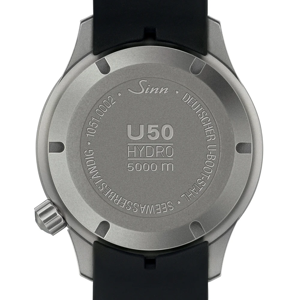 Sinn U50.HYDRO 41mm Dive Watch with 5000m Water Resistance and High Visibility Features - Image 6