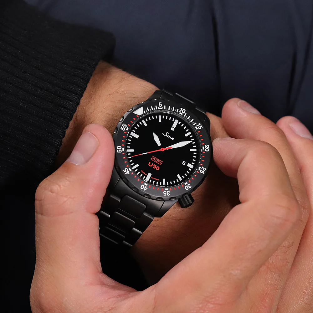 Sinn U50 Hydro U50.HYDRO.S 5000m Waterproof Multi-Functional Dive Watch - Image 3