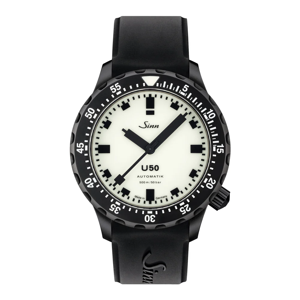 Sinn U50.S.L Limited Edition Watch with Full Dial and Bezel Luminescence for Enhanced Visibility