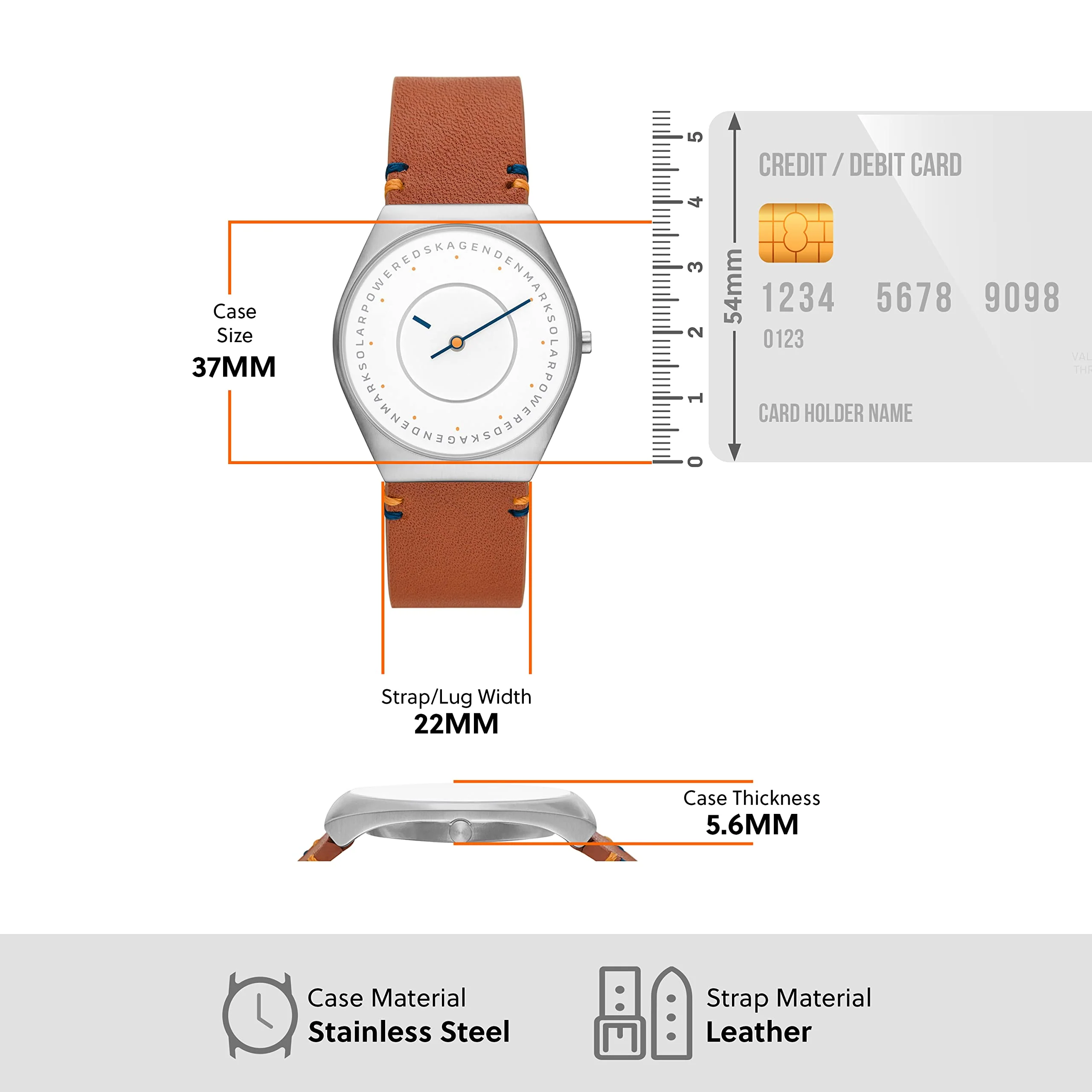 SKAGEN GRENEN SOLAR HALO SKW6872 Men's Watch - Image 4