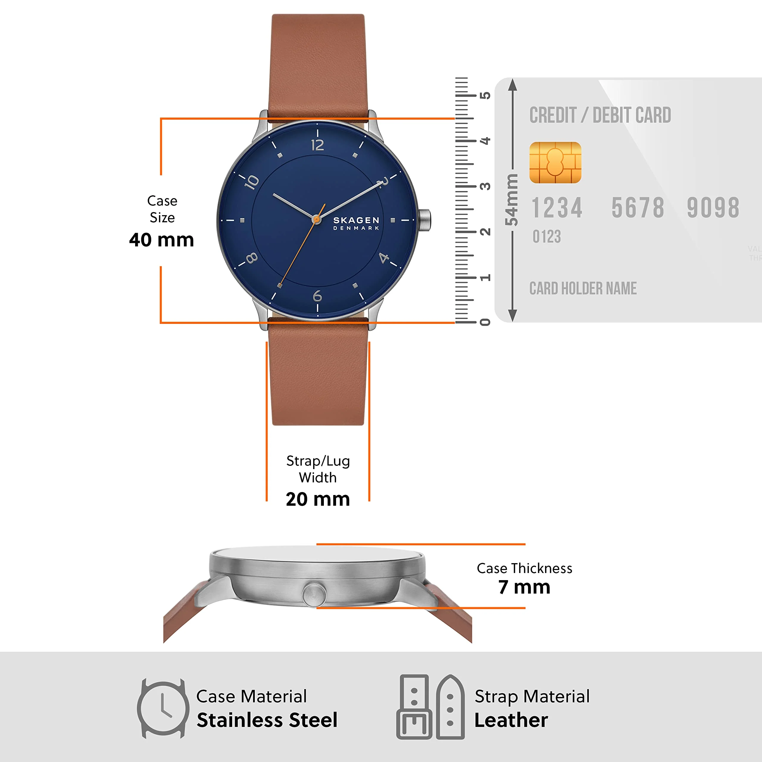 SKAGEN RIIS SKW6885 Quartz Men's Watch - Image 5