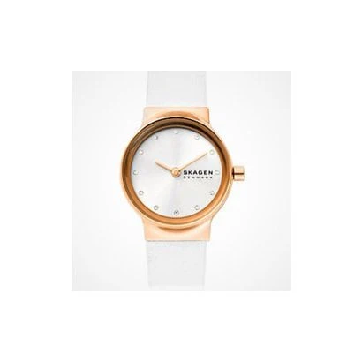 SKAGEN SKW3029 Elegant White Leather Strap Stylish Women's Watch 21mm Case 2-Year Warranty Imported - Image 4