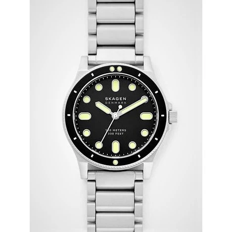 SKAGEN SKW6666 Men's 42mm Stainless Steel Bracelet Water Resistant Minimalist Design 2-Year Warranty