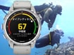 Smartwatch Mk3s Steel Fog Gray 43mm Silicone Band GPS Diving Computer Suica Compatible Water Resistant