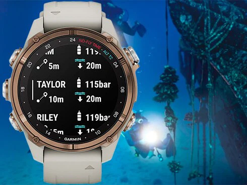 Smartwatch Mk3si Carbon Gray DLC Ti 43mm Silicone Band GPS Diving Computer Suica Compatible - Image 5