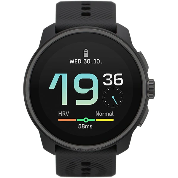 Smartwatch SS051013000 All Black 45mm Silicone Band GPS Smartwatch Heart Rate Monitor Fitness Tracker Waterproof - Image 2