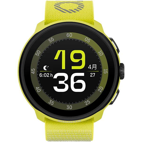 Smartwatch SS051111000 Lightweight GPS Smartwatch AMOLED Display Textile Strap 46mm Lime Color - Image 3