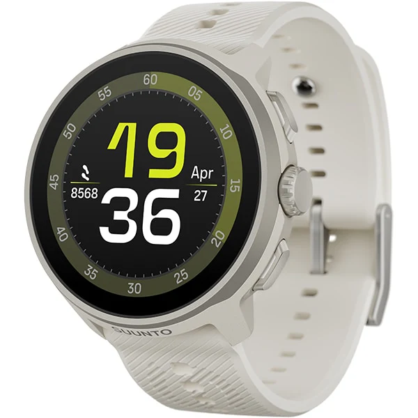 Smartwatch SS051273000 Frost Gray 46mm Silicone Strap AMOLED Display GPS Tracking Heart Rate Monitor