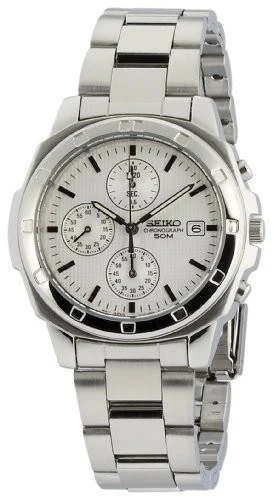SND187P1(SND187P) Seiko Quartz Watch - Water Resistant - Stainless Steel Case - Date Function - Luminous Hands