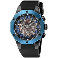 Sonne H026BU-BK Skeleton Design Automatic Movement Water Resistant Stylish Men's Watch - Image 3