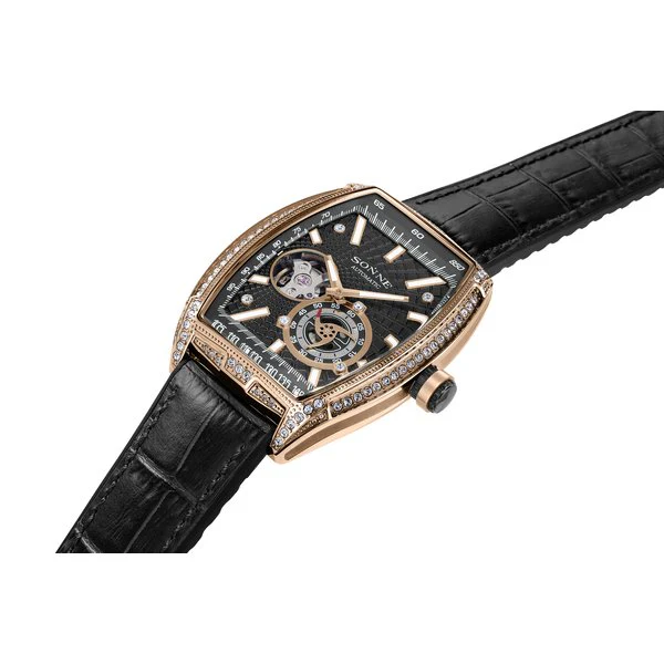 SONNE S032PGZ BK Men's Leather Belt with Stylish Design, Durable Construction, Adjustable Fit and Timeless Elegance for Everyday Wear - Image 5