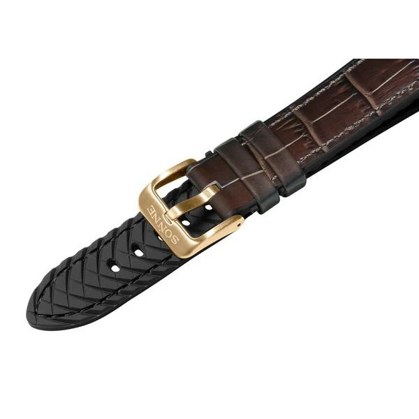 SONNE S032YGZ BR Men's Leather Belt with Premium Genuine Leather, Stylish Design, Adjustable Fit for Comfort and Durability - Image 4