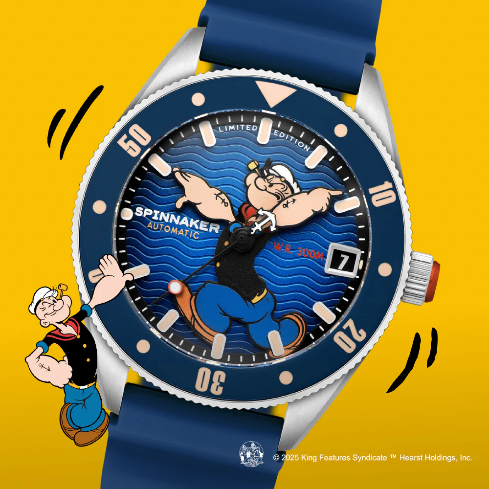 SP-5163-02 Challenger Automatic Popeye Anchor Arms Limited Edition 2-Year Warranty Blue Water Resistant Unique Design - Image 11