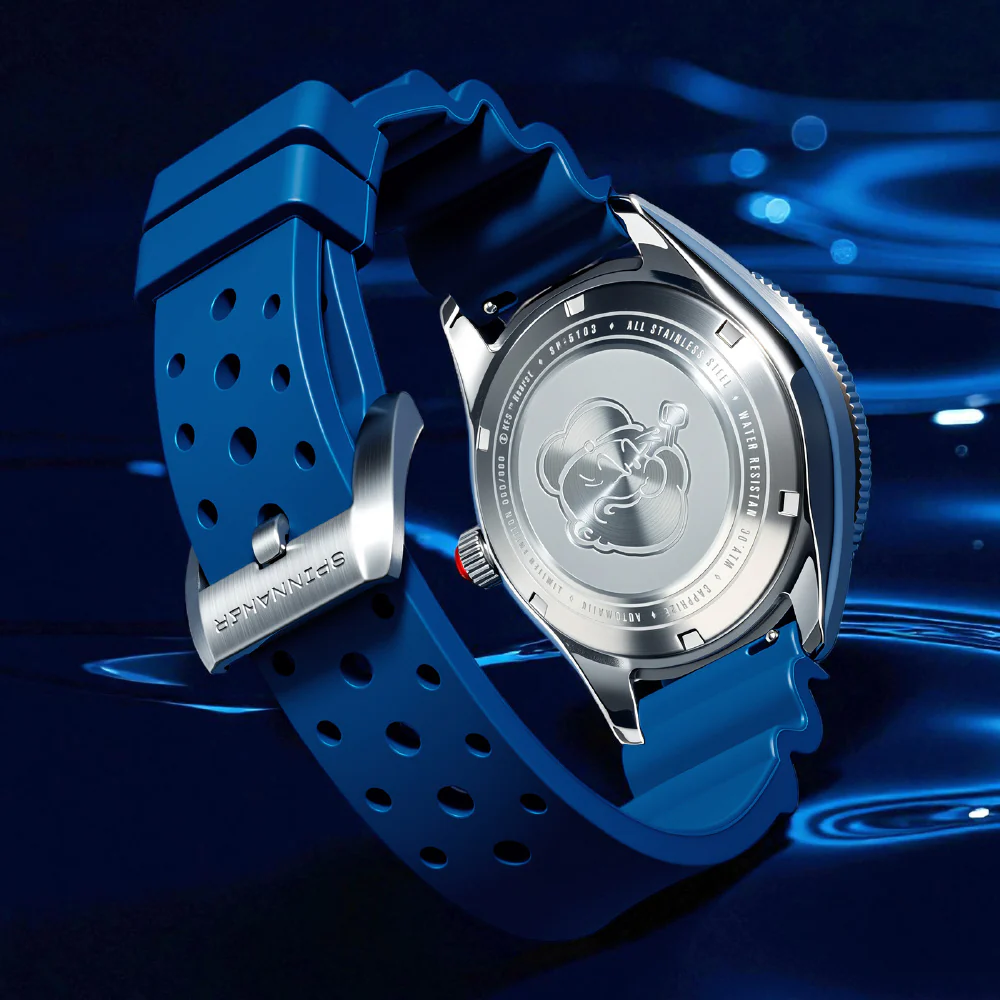 SP-5163-02 Challenger Automatic Popeye Anchor Arms Limited Edition 2-Year Warranty Blue Water Resistant Unique Design - Image 4