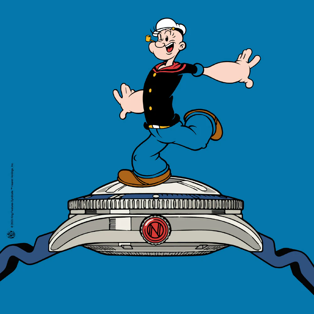 SP-5163-02 Challenger Automatic Popeye Anchor Arms Limited Edition 2-Year Warranty Blue Water Resistant Unique Design - Image 8