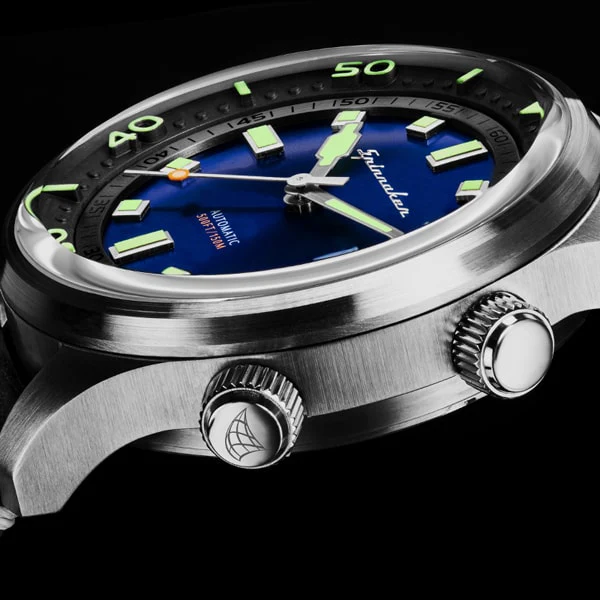 SPINNAKER SP-5062-03 Stylish Automatic Movement Water Resistant 200m Blue Dial Stainless Steel Case - Image 5