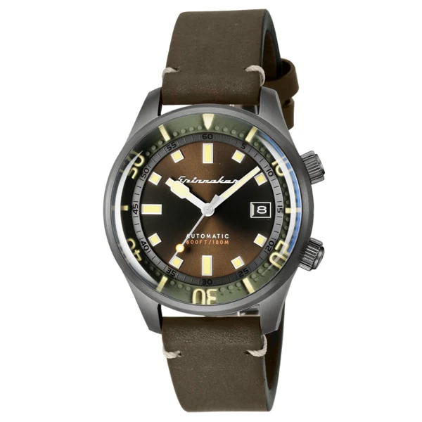 SPINNAKER SP-5062-04 Bradner 2-Year Warranty Green Stainless Steel Case Automatic Movement Water Resistant 200m