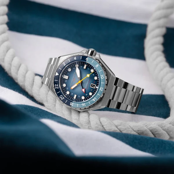 SPINNAKER SP 5119 55 DUMAS GMT AUTOMATIC Watch with 2 Year Warranty, Swiss Movement, Water Resistant, and Stylish Design - Image 7