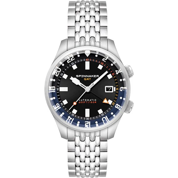 SPINNAKER SP 5121 66 Bradner GMT Automatic Watch with 2 Year Warranty, Stainless Steel Case, Water Resistant and Luminous Hands - Image 2
