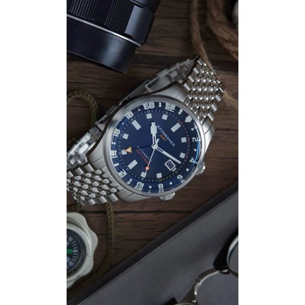 SPINNAKER SP 5121 66 Bradner GMT Automatic Watch with 2 Year Warranty, Stainless Steel Case, Water Resistant and Luminous Hands - Image 5
