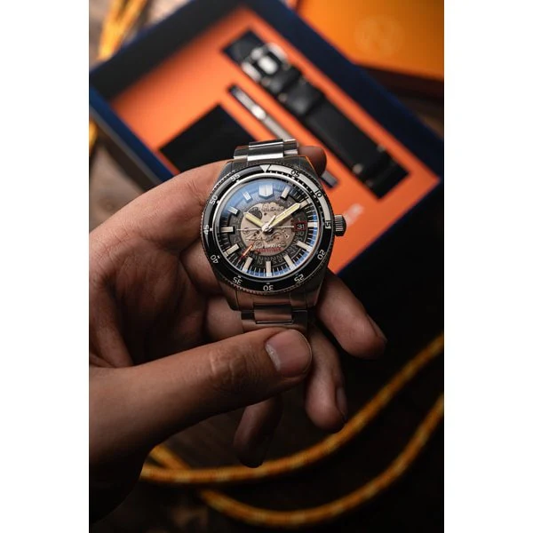SPINNAKER SP-5118-11 Fluess Automatic Severn Edition Black Watch with 2 Year Warranty, Water Resistant, Elegant Design, Precision Movement - Image 5