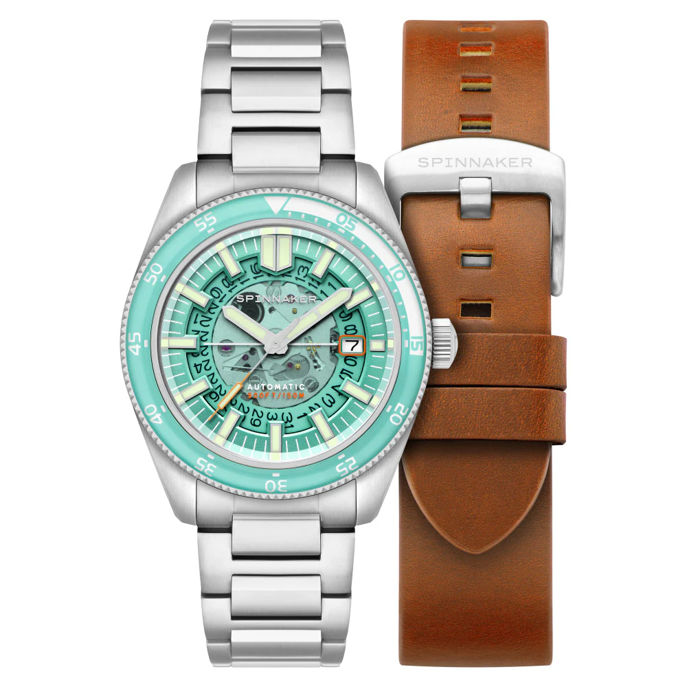 SPINNAKER SP-5118-44 Fluess Automatic Severn Edition with 2 Year Warranty Stylish Turquoise Design Durable Genuine Product