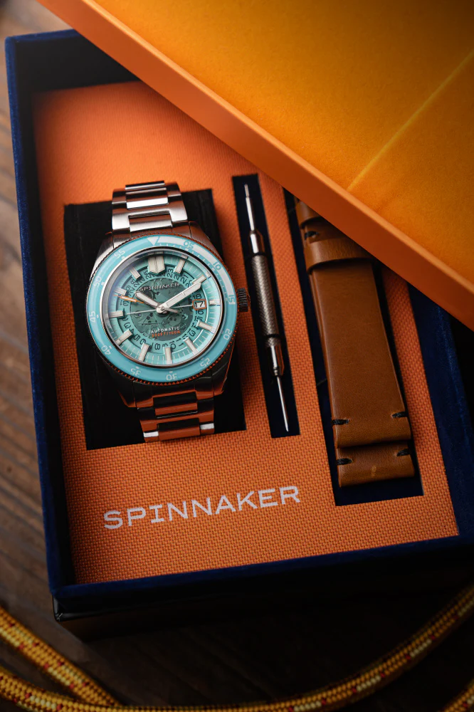 SPINNAKER SP-5118-44 Fluess Automatic Severn Edition with 2 Year Warranty Stylish Turquoise Design Durable Genuine Product - Image 7