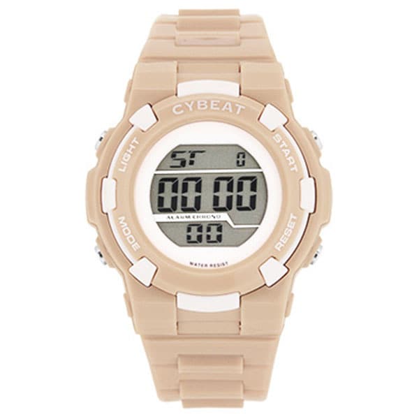 Sun Flame ACY23-BE Digital Women's Watch Stylish Beige Color Water Resistant Lightweight Design