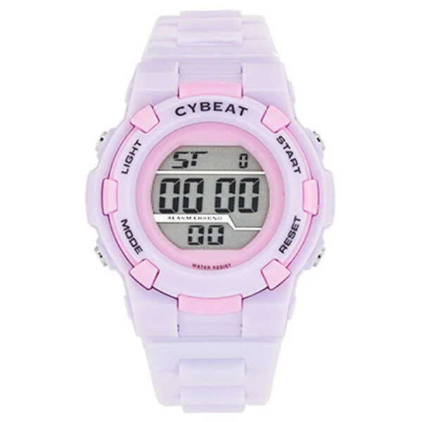Sun Flame ACY23-PU Digital Women's Watch Light Purple Stylish Design Water Resistant LED Display