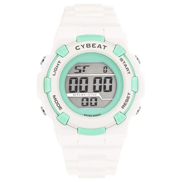 Sun Flame ACY23-W Stylish Digital Watch for Women - Elegant White Design - Water Resistant - Lightweight Comfort
