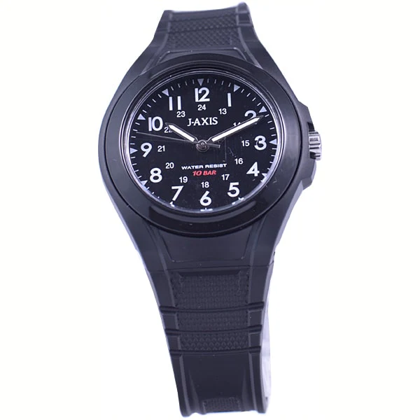 Sun Flame AG1328-BK Stylish Black Watch - Japanese Quartz Movement - Water Resistant - Durable Design - Versatile for