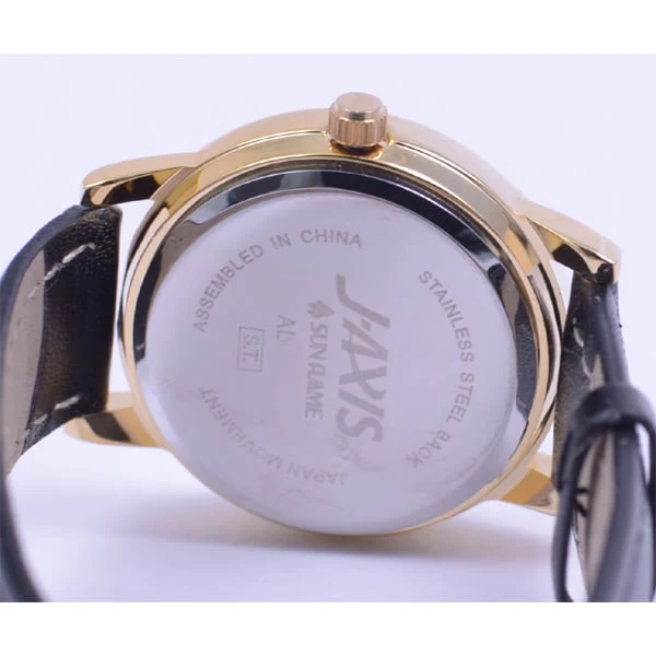 SUN FLAME AL1280 BK Stylish Black Ladies' Fashion Watch with Elegant Design, Durable Build, and Water Resistant Features for Everyday Wear - Image 4