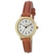Sun Flame AL1315-BR Elegant Women's Fashion Watch Quartz Movement Brown Leather Band Stylish Design Water Resistant