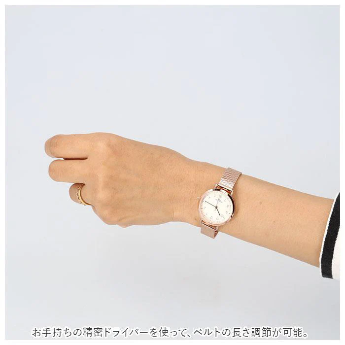 Sun Flame BL1212-G Elegant Mesh Strap Watch Stylish Gold Finish Water Resistant Durable Design - Image 2