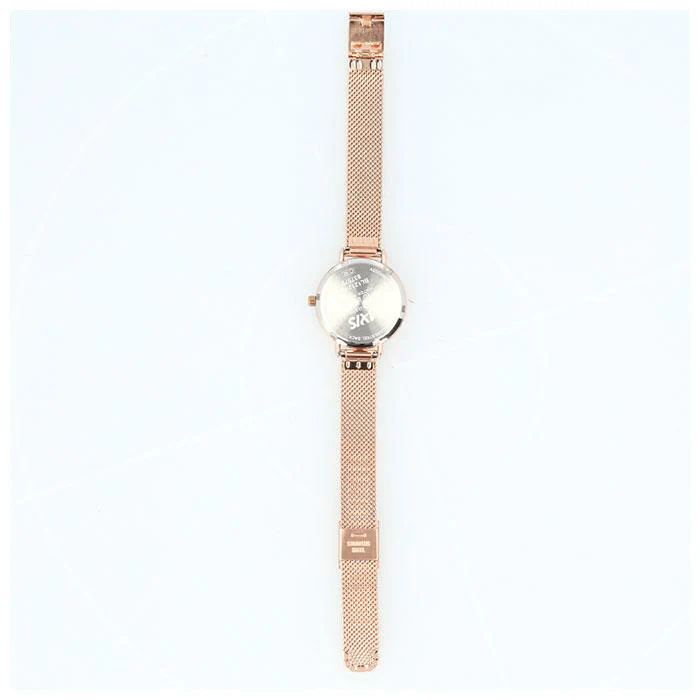 Sun Flame BL1212-G Elegant Mesh Strap Watch Stylish Gold Finish Water Resistant Durable Design - Image 7